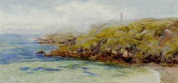 Paisaje de la bahía de Fermain Guernsey Playa Brett John Pinturas al óleo